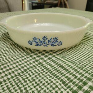 Fire King Blue Cornflower Casserole Dish